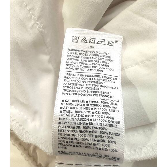 Athleta Retreat Linen High Rise Ankle Pants Size L Tall Size 14 - Picture 10 of 12